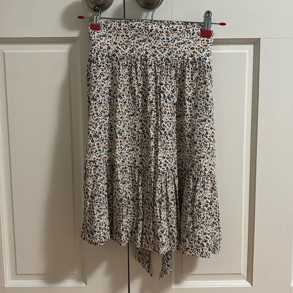 Madewell floral miniskirt